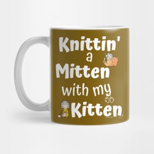 Knittin' a Mitten with my Kitten Mug